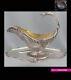 Rare Antique 1870s French Sterling Silver & Vermeil Sauce Boat Louis Xv Style