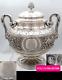 Rare Antique 1890s French Sterling Silver Sugar Bowl Louis Xvi Armorials 25 Toz