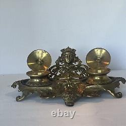 Rare Antique French Figural Louis XV Style Figural Bronze