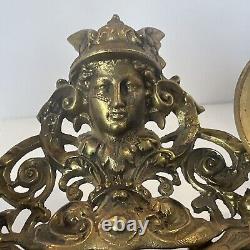 Rare Antique French Figural Louis XV Style Figural Bronze