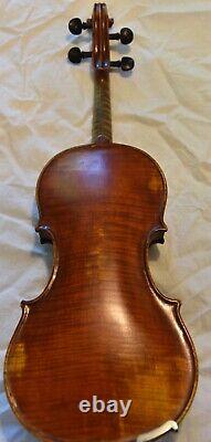 Rare fine French solo violin Louis Collenot, 1900, Poirson bow, Certificate Rampal