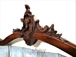 Rococo Shell louis XV wood carving pediment Antique french architectural salvage