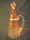 Saint Louis French Art Glass Decanter, Intaglio Carving, Moser Decorated