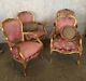 Set Of French Louis Xv Style Gilded Armchairs. Must See. L@@k