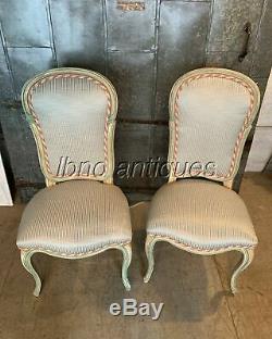 STUNNING EARLY 1900s SET OF 10 DINING CHAIRS FRENCH LOUIS XV STYLE. MUST SEE