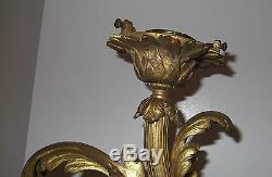 Set Of 6 Antique 19th Century Italian Or French Louis XV Gilt Bronze Sconces
