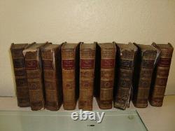Set of 9 antique French books dated 1807 by Louis Pierre Anquetil French History