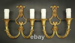 Small Pair Of Sconces Louis XV Style Bronze By Epi Paris French Antique