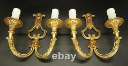 Small Pair Of Sconces Louis XV Style Bronze By Epi Paris French Antique