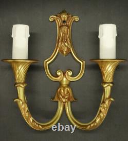 Small Pair Of Sconces Louis XV Style Bronze By Epi Paris French Antique