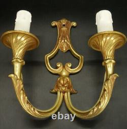 Small Pair Of Sconces Louis XV Style Bronze By Epi Paris French Antique