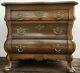 Small Antique French Louis Xv Style Dresser 1930-40's Walnut Wood Bronze Handles