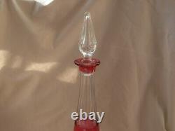 St LOUIS, MASSENET, ANTIQUE FRENCH CUT CRYSTAL LIQUOR DECANTER, EARLY 20th CENTURY