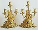 Stunning 19c French Gilt Bronze Louis Xv Style Pair Of Figural Candelabra