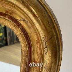 Stunning Antique French Louis Philippe Mirror gold gilt mercury glass