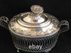 Sugar Bowl Style Louis XVI Solid Silver Antique French Silverware