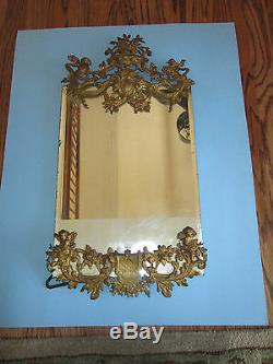 Superb Large French Bronze Frame or Mirror, 19Th. C. Louis XV Style Easle Style