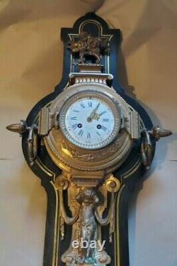 Tiffany and Co French Cartel Wall Clock Gilt Bronze Louis XVI Style
