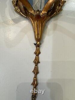 VERY RARE Pair French Louis XVI Bronze Wedgwood Sconces 19th Century Jasperware