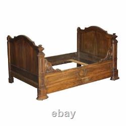 Very Rare Antique Circa 1835 Rosewood French Louis Philippe Alcove Daybed Frame