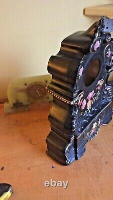 Very Rare Ornate Porcelain Antique French Clock, Louis XV1 Not Working