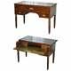 Very Rare Solid Rosewood French Louis Phillipe 19th Century Campaign Desk Bureau