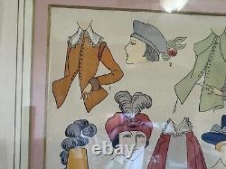 Vintage Antique French Fashion Print From Paul Louis de Giafferi Book