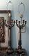 Vintage Antique Louis Xvi Style Brass Or Metal Candelabra Lamps Heavy French 37