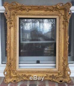 Vintage FRENCH Louis STYLE Wood & GOLD Compo Picture FRAME 12 x 16 in. Fit