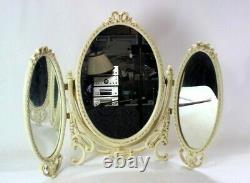 Vintage French Louis Style Dressing Triple Table Mirror 6413