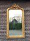 Vintage French Louis Xvi Antique Gold Finish Full-length Floor Mirror