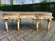 Vintage French Louis Xvi Style Coffee Table With Pink Marble And Gold Accents