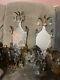 Vintage Louis Xv Style French Crystal & Brass Sconces, A Pair