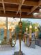 Vintage Louis Xvi French Gilt Gilded Brass Six Arms Chandelier Fixture