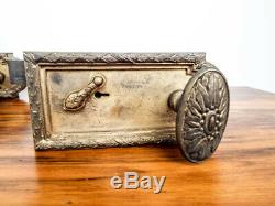 Vintage Louis XVI French Locks Brass Door Knobs Hardware Gant Chandler Estate