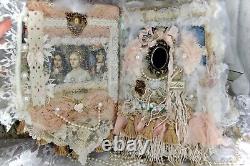 XL FRENCH LOUIS XIV VERSAILLE Antique Handmade Junk Journal, Mixed Media-KHATSART