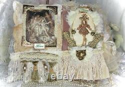 XL FRENCH LOUIS XIV VERSAILLE Antique Handmade Junk Journal, Mixed Media-KHATSART